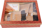 Jaiccha Ghasitaram Basket Hamper-Hamper Box 6 Goodies with Milk Cake |Gift for Diwali,Holi,Rakhi,Valentine,Christmas,Birthday,Anniversary,Her,Him|