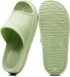Crazy Lady Cloud Slippers for Women and Men Indoor & Outdoor Pillow Slippers Non Slip Quick Drying Shower Slides Bathroom Sandals Light Weight EVA Platform Environmental Friendly Casual Shoes
