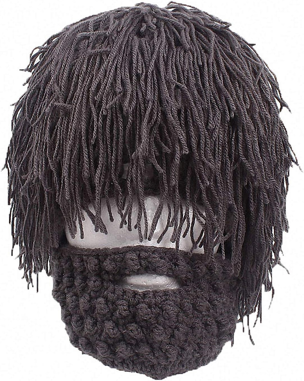Adult Viking Beard Beanie Hat Funny Knit Santa Claus Octopus Mask Hat White Elephant Gift Exchange
