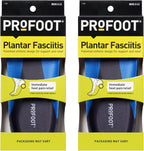 PROFOOT Plantar Fasciitis Orthotic Insoles for Men (Sizes 8-13) – Gel Shoe Inserts for Instant Heel Pain Relief and Arch Support – 2 Pairs of Heel Pads