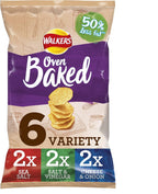 Walkers Baked Variety Multipack Crisps, 6 x 25 g