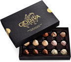 Godiva Signature Truffle Gift Box, Belgian Dark and Milk Chocolates with Ganache Center, Gourmet Gift for Birthdays, Holidays, Kosher, 15 Pc