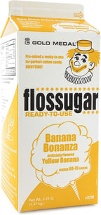 Gold Medal 3218 Banana Flossugar, 3.25 lb Carton Each
