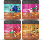BNutty Fruit Lover's Peanut Butter | Gluten-Free, Natural Ingredients | Assorted Flavors, Smooth & Creamy Peanut Butter | Perfect for Spreads & Snacks | Made in USA | 9oz Jars - 4 Packs