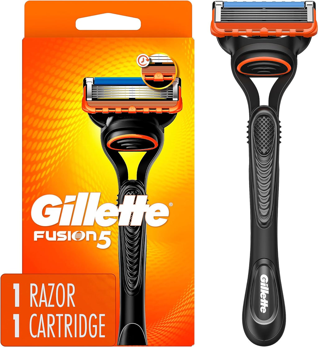 Gillette Fusion5 Razor for Men, Handle + 1 Razor Blade Refill