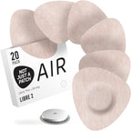 Not Just A Patch Freestyle Libre 2 Covers (20 Pack) - Thin, Strong and Light, Ultra-Long 14 Day Adhesion - Durable Lingo CGM & Libre 2 Sensor & Protector Patches - Beige