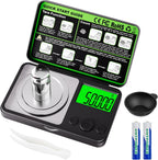 Wigearss Digital Milligram Scale 50g x 0.001g, Mini Precision Scale with Tare weight Function,Calibration Weight ＆ Backlit LCD Display, Pocket Micro Scale for Weighing Powder, Gold, Jewelry, Mini Food
