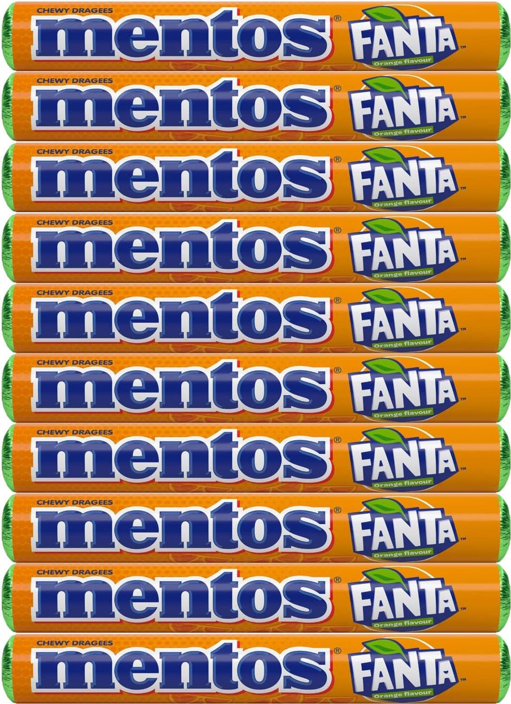 Mentos Fanta Orange Flavored Candy 10 x 37.5g