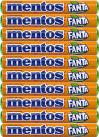 Mentos Fanta Orange Flavored Candy 10 x 37.5g