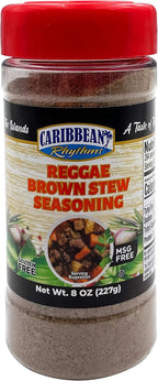 Caribbean Rhythms Reggae Brown Stew Seasoning, 8 oz.