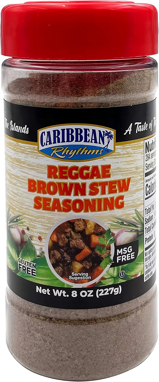 Caribbean Rhythms Reggae Brown Stew Seasoning, 8 oz.