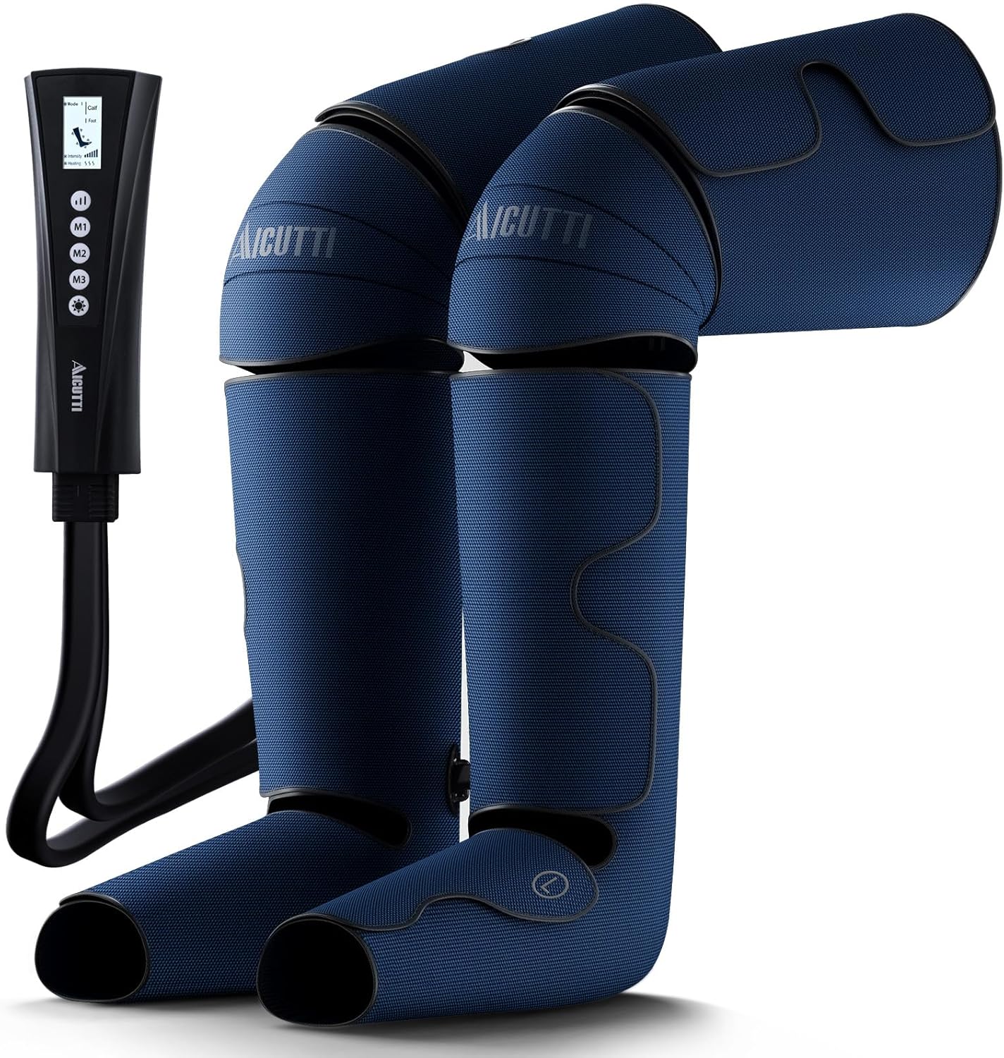 AICUTTI Air Compression Leg Massager with Heat for Foot, Calf, Knee & Thigh - Gifts for Christmas, Mother's Day, Father's Day - Leg Massage Boots for Women & Men - Relieves Muscle Tension and Pain