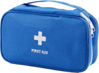 TOPASION Portable Empty First Aid Kit Bag, Travel Medicine Pouch, Small Medical Bag (Blue)