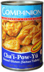 Companion - Braised Gluten Seitan Tidbits, 10 oz. Can (Pack of 6)