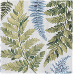 Boston International IHR 3-Ply Lunch Paper Napkins, 6.5 x 6.5-Inches, Arwea White Blue,L847594