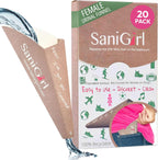 SaniGirl Pee Funnel for Women - Female Urinals for Women - Disposable Recyclable, Womens Pee Funnel for Travel & Camping Essentials, Leak-Proof Female Urination Device for Outdoors & Travel (20 Pack)