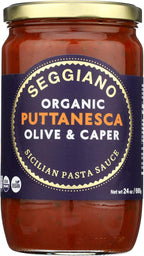 SEGGIANO Organic Puttanesca Pasta Sauce, 24 OZ