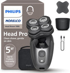 Philips Norelco Head Shaver Pro 7000 Series - Electric Shaver for Men and Women, 360° Flexing Head & ComfortCut Blades for Clean Shave, Gentle on Skin, Model HS7980/40