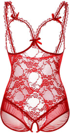 Plus Size Lingerie for Women Sexy Lingerie Bodysuit One-Piece Teddy Black