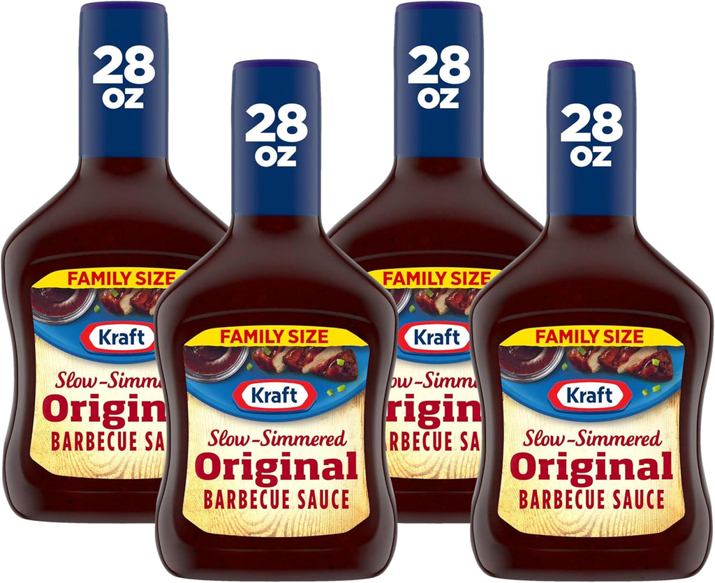 Kraft Original Slow Simmered Barbecue Sauce (28 oz Bottle) (Pack of 4)