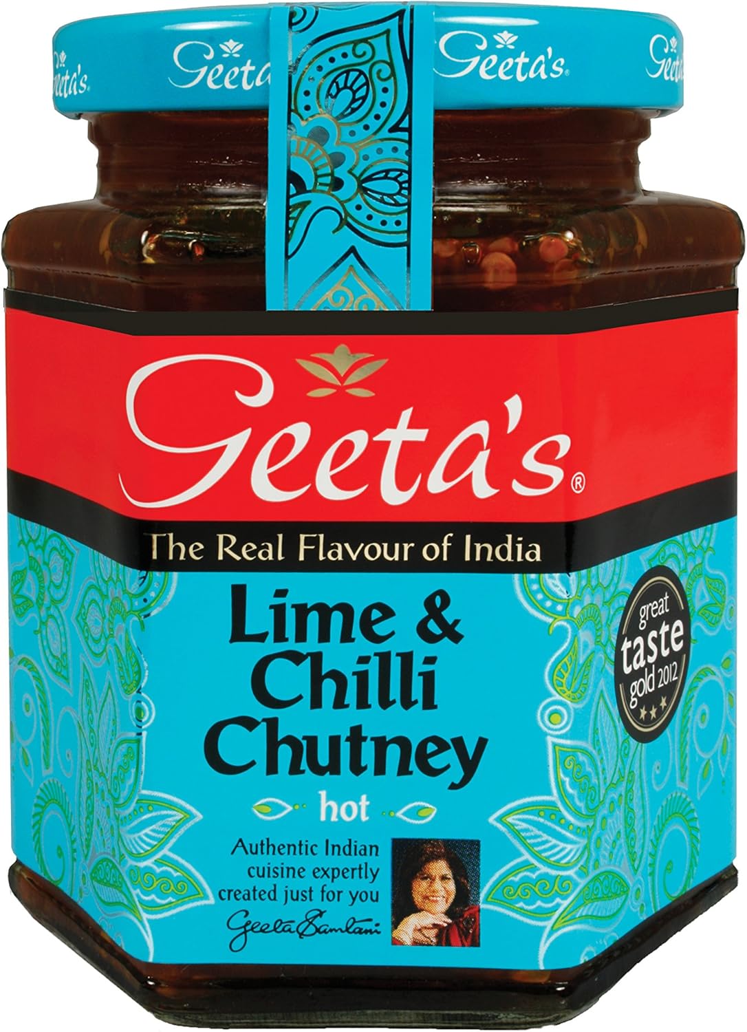 Geeta's Lime and Chilli Chutney, 230 g (Pack of 2)