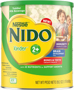 Nestlé NIDO Kinder Toddler Milk Beverage Powder Mix, 2 + Years, 23 Servings per Container, 138 Total Servings, 6x800g (4,800g)