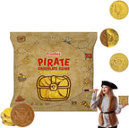 Fruidles Pirate Belgian Milk Chocolate Coins, Kosher Certified Dairy, Non GMO (Pack of 25)