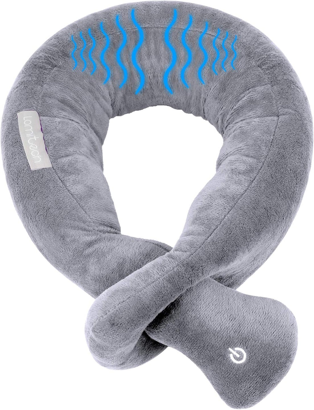 Travel Pillow/Vibration Wrap Neck Massage,Airplane Pillow Portable Battery Operated Adjustable Vibrating Pillow for Neck Pain Relief,Gift for Parents(Vibration)