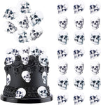 Rsstarxi 60 Pack Edible Skull Cupcake Toppers Edible Halloween Cake Decorations Rice Paper Skull Cake Picks Decorations for Halloween Birthday Baby Shower Party Decorations