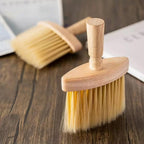 2Pcs Desktop Cleaning Brush Soft Bristle Multi-Purpose Dust Brush for Coffee Bar Car Keyboard Hanging Design for Home & Office Cleaning Wooden