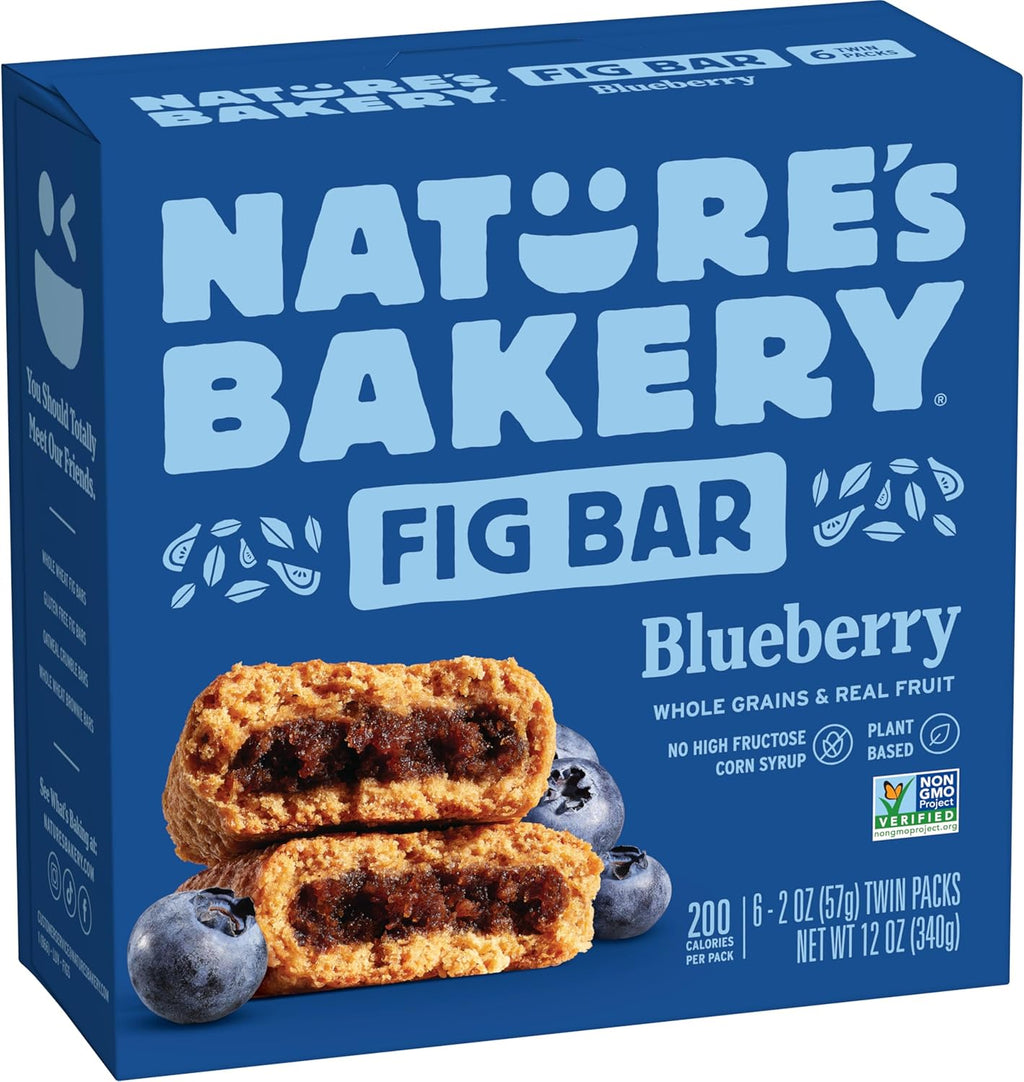 Nature's Bakery Blueberry Fig Bars, 2 Oz, 6 Ct