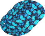Blue Butterfly Kitchen Scrub Sponges, Pop-up Kitchen Cleaning Sponges Reusable Dish Washing Sponges for Bathroom Household Cleaning 3 Pack - Non Scratch Scrubber