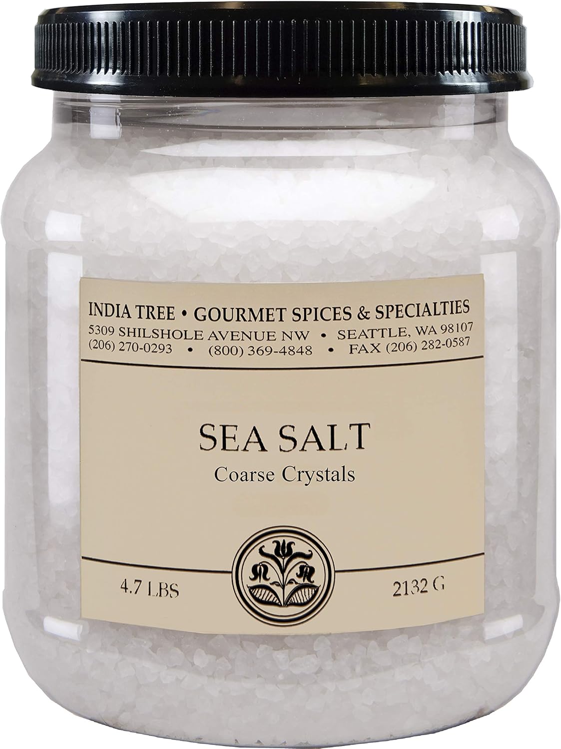 India Tree Brazilian Coarse Sea Salt, 4.7 lb 4.7 Pound (Pack of 2)