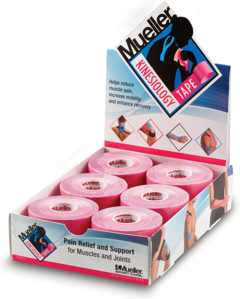 Mueller Pink Kinesiology Tape 2 inch - Single Roll