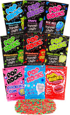 Pop Rocks (9 Pack) -9 Individually Wrapped Packets of Pop Rocks Candies - 9 Assorted Flavors of Crackling Popping Candys