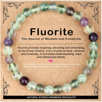 AD Beads 4mm6mm8mm10mm Handmade Bracelet - Natural Gemstone for Peace and Tranquility - Meditation, Yoga, Healing and Energy Gift for Unisex