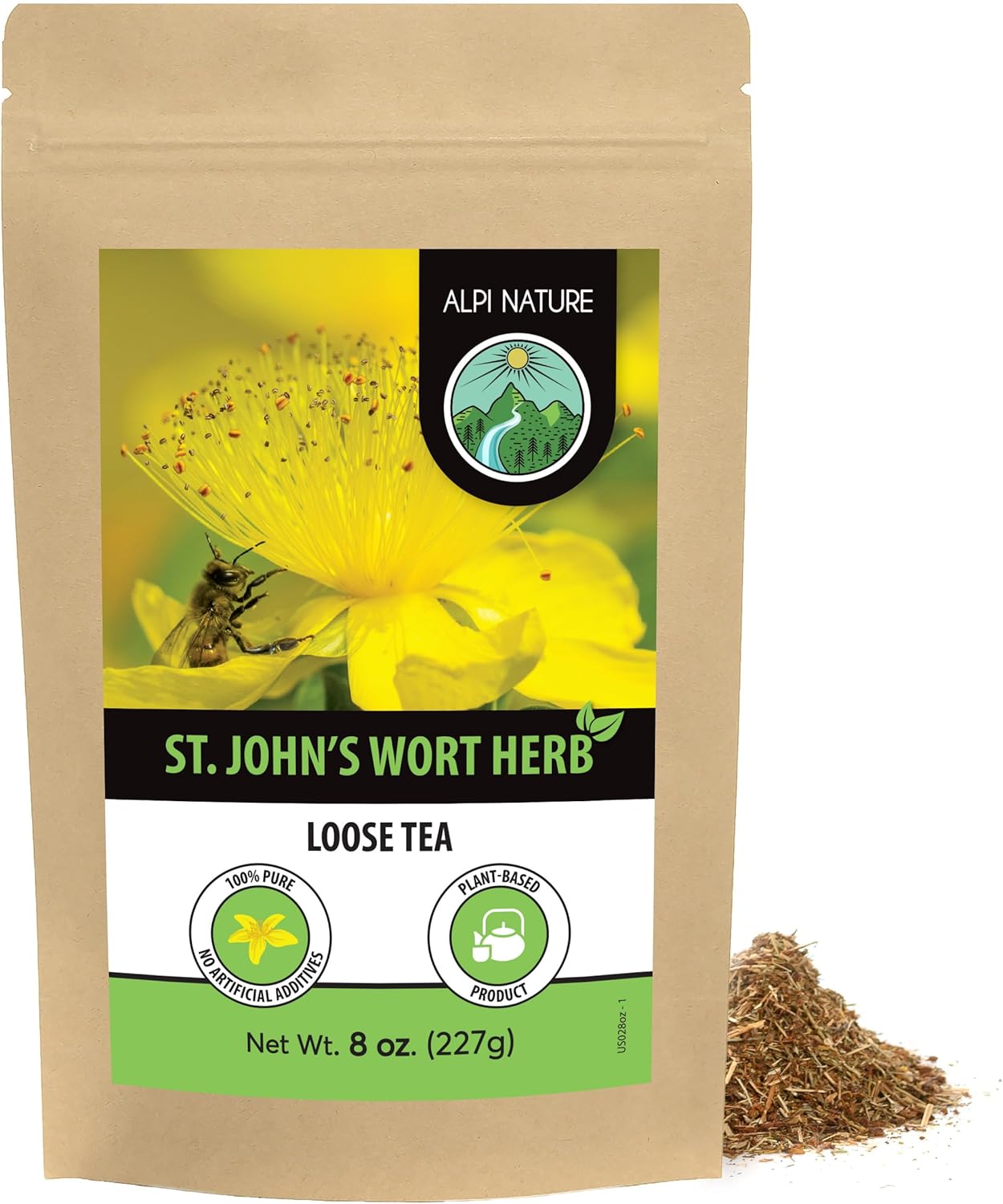St. John's infusion (8oz), St. John's wort tea, gently dried, cut, 100% pure and natural