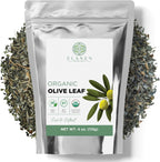 Organic Olive Leaf Tea 4 oz (113g), USDA Certified Organic Olive Leaves, Dried Hojas de Olivo Organico, Cut and Sifted