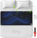 FENBAS Grounding Mat for Bed, Enjoy The Grounding Effect Indoors, for Better Sleep, Pain and Stress Relief, PU Grounding Mat Set Comes with Grounding Cord and Test Pen 27''×78'' (King)