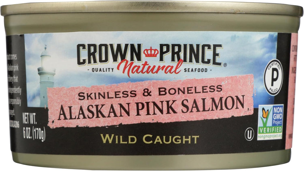 CROWN PRINCE Boneless Skinless Pacific Pink Salmon, 6 Oz