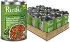 Pacific Foods Organic Tuscan-Style White Bean Minestrone Soup, 16.3 oz Can (12 Pack)