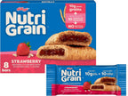 Kellogg's Nutri-Grain, Soft Baked Breakfast Bars, Strawberry, Made with Whole Grain, 10.4 oz (8 Count)