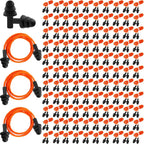 Xuhal 200 Pairs Corded Ear Plugs Silicone Earplugs with Cord Individually Wrapped Reusable Earplugs Sleep Noise Cancelling Hearing Protection for Snoring Shooting Studying Construction (Black)