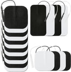TENS Unit Reusable Electrode Pads for EMS Muscle Stimulator Massager, Self-Adhesive Latex-Free TENS Pads with Upgraded Self-Stick Performance for Electrotherapy, 10 Pairs 3 Sizes 2.0mm Pin