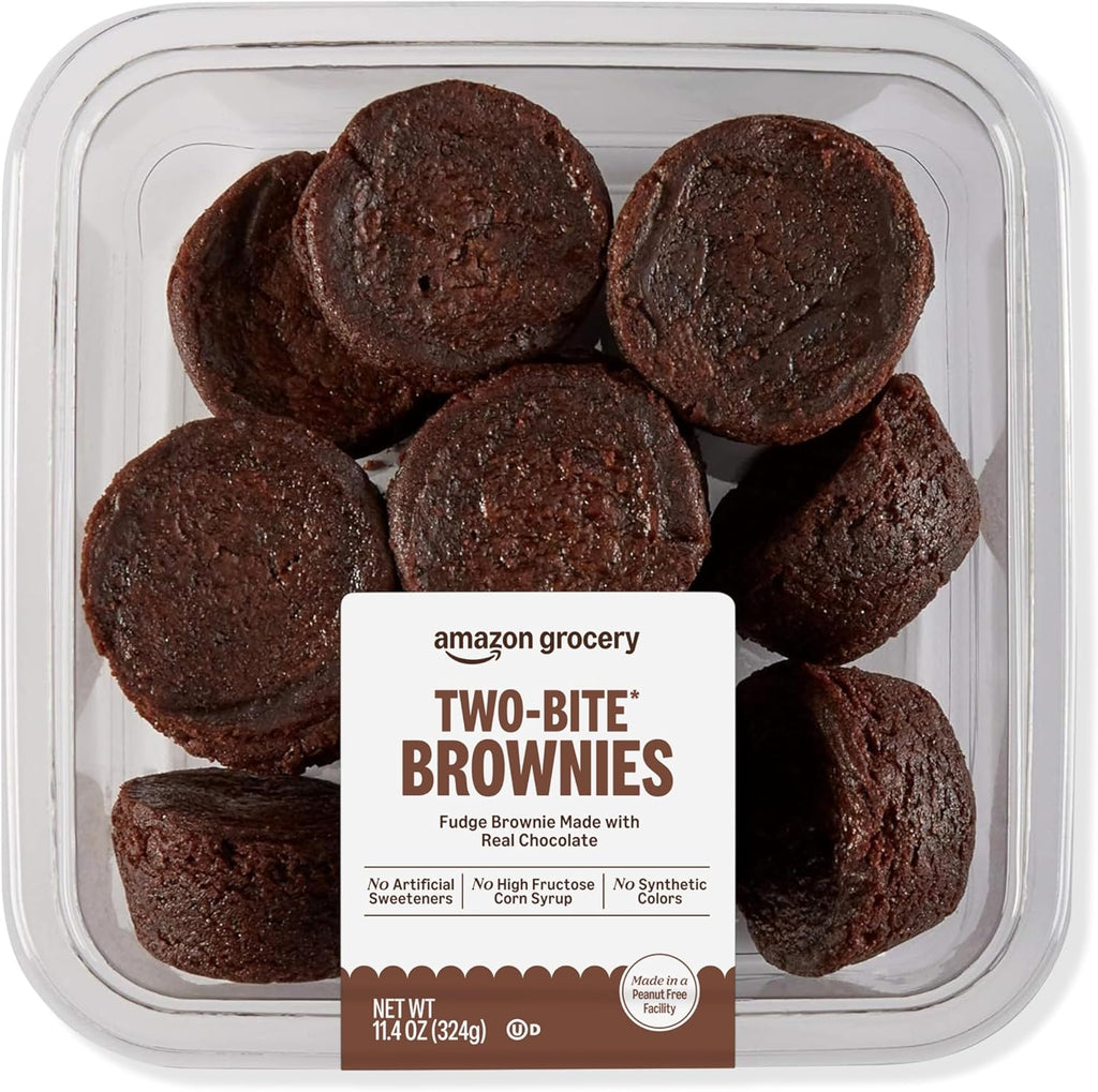 Amazon Grocery, Two Bite Brownies, 11.4 Oz, Frozen