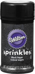 Wilton Sparkling Sugar Decorating Sprinkles, 3.25 oz., Black