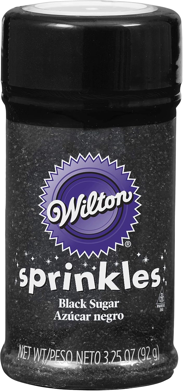 Wilton Sparkling Sugar Decorating Sprinkles, 3.25 oz., Black