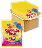 SWEDISH FISH Tails 2 Flavors in 1 Soft & Chewy Gummy Candy, Bulk Candy, 12 - 3.6 oz Bags