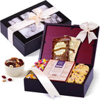 Photo Gift Box with Lid, Gifts Gourmet Food - Teas, Cocoas, Cookies, Snacks & Sweets Care Package for Women, Men, Holiday, Families, Memory Box for Thinking of You, Get Well, Anniversary, Thank You