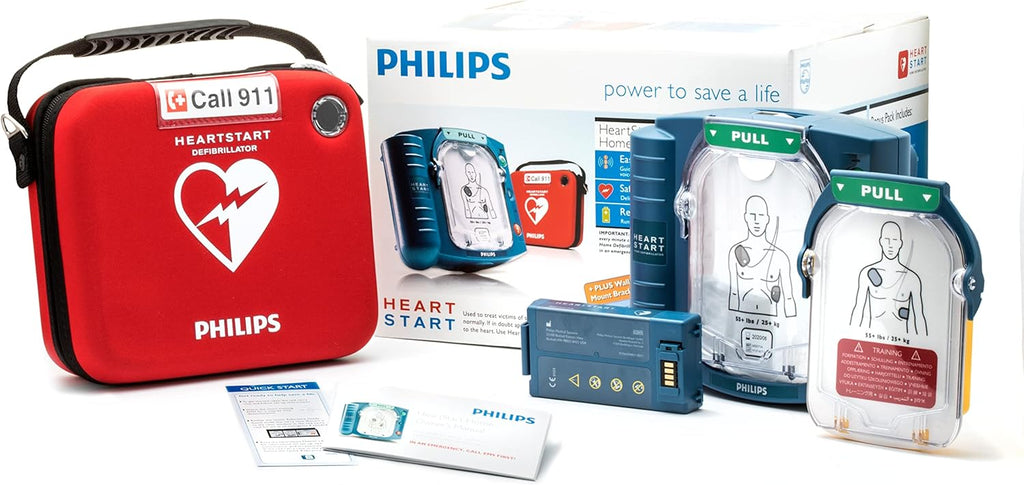 Philips HeartStart Home AED Defibrillator with Training Pads Cartridge, M5068A-C02